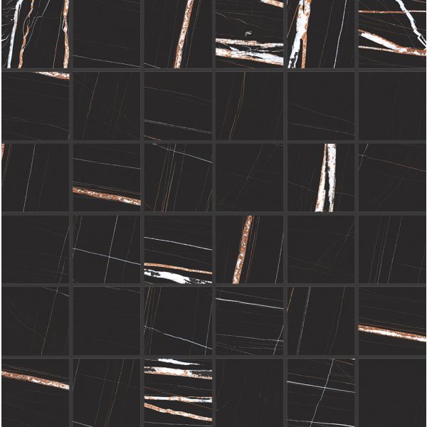 Florim Mosaico Sahara Noir 5X5 30X30 9mm