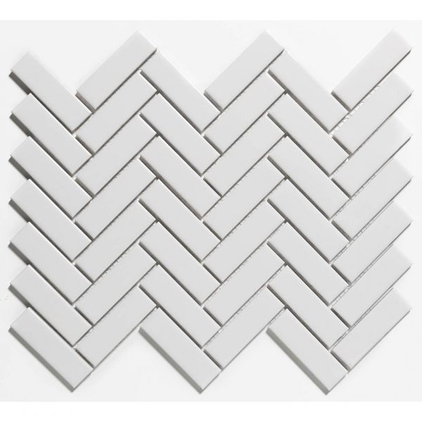 The Mosaic Factory Paris mozaïektegel 24.7X31.8cm Extra White Glans (PAHG100) - Rechthoek