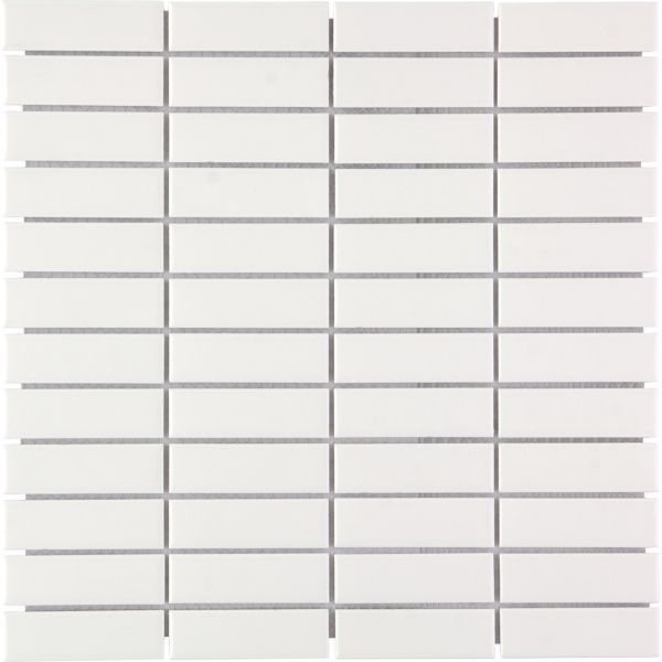 The Mosaic Factory Paris mozaïektegel 30X30cm Extra White Glans (PARG100) - Rechthoek