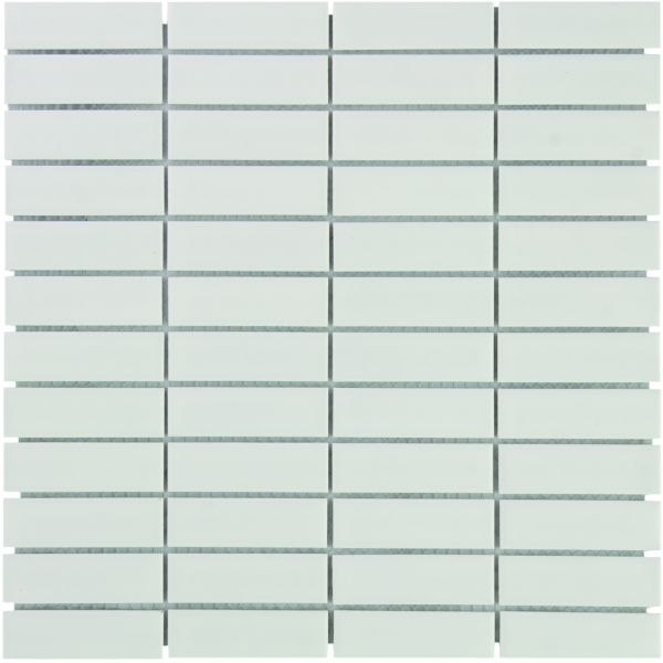 The Mosaic Factory Paris mozaïektegel 30X30cm White Mat (PARM140) - Rechthoek