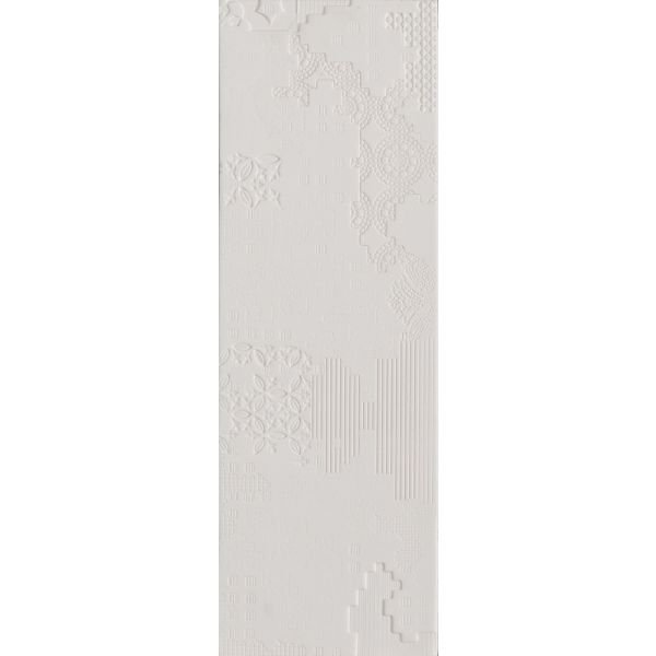 Mutina Bas Relief 18X54cm Bianco (PUBP01) (patchwork-relief-bianco-18x54)