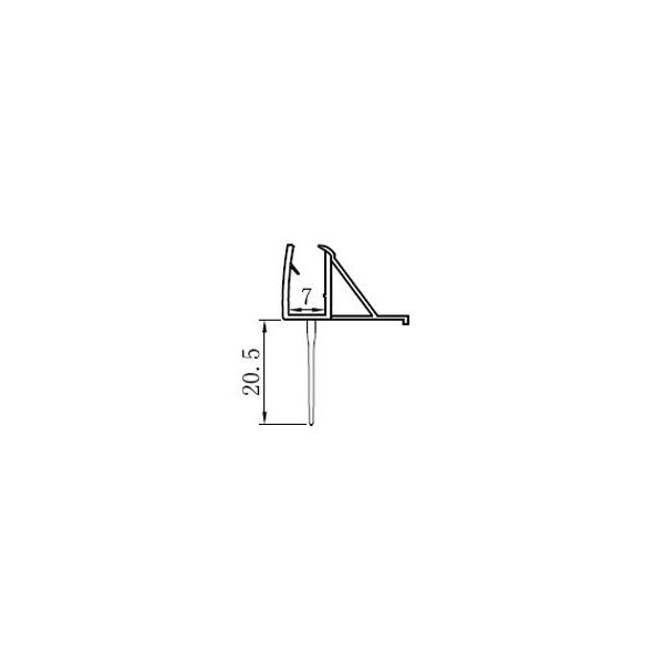 Portelo Onderdeel 0x0cm nvt  (Onderstrip Deur)