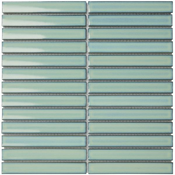 The Mosaic Factory Sevilla mozaïektegel 29.6X29.9cm Turquoise Glans (SEF20125) - Rechthoek
