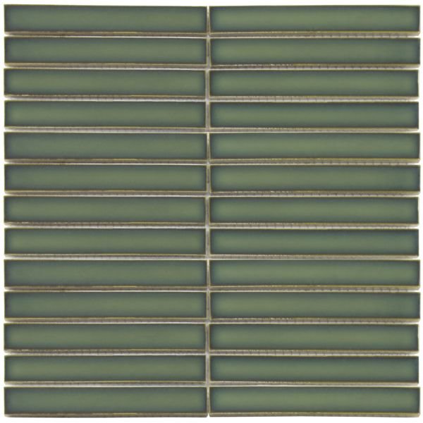 The Mosaic Factory Sevilla mozaïektegel 29.6X29.9cm Forest Green Glans (SEF20525) - Rechthoek