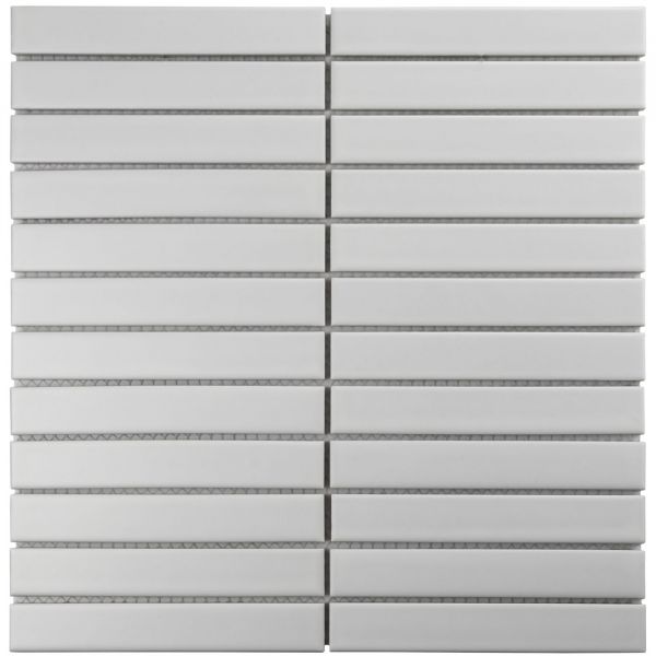 The Mosaic Factory Sevilla mozaïektegel 29.6X30cm White Mat (SEF22140) - Rechthoek