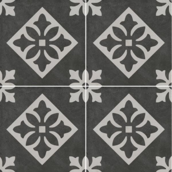 Amos Arte Nova Padua Black 20x20 Dec.