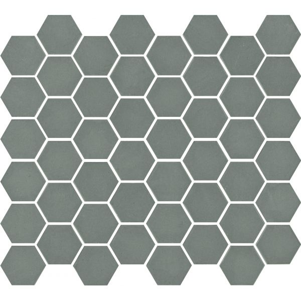 The Mosaic Factory Valencia mozaïektegel 27.6X32.9cm Matt Khaki Mat (VAL82M) - Hexagon