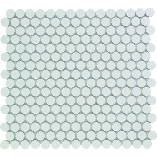 The Mosaic Factory Venice mozaïektegel 31.5X29.4cm Extra White  Glossy (VKN100) - Rond