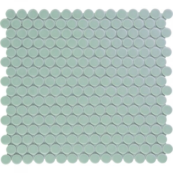 The Mosaic Factory Venice mozaïektegel 31.5X29.4cm Grey Blue  Glans (VKN400) - Rond