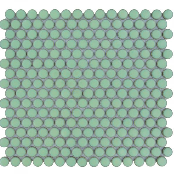 The Mosaic Factory Venice mozaïektegel 31.5X29.4cm Light Green  Glans (VKN500) - Rond