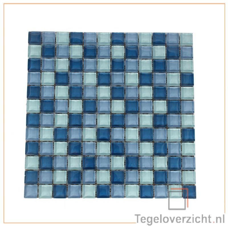 Hamer Selectie GL-serie 30x30cm Mix Mozaïek (GL-5092 Blauw Mix Mos) direct online kopen