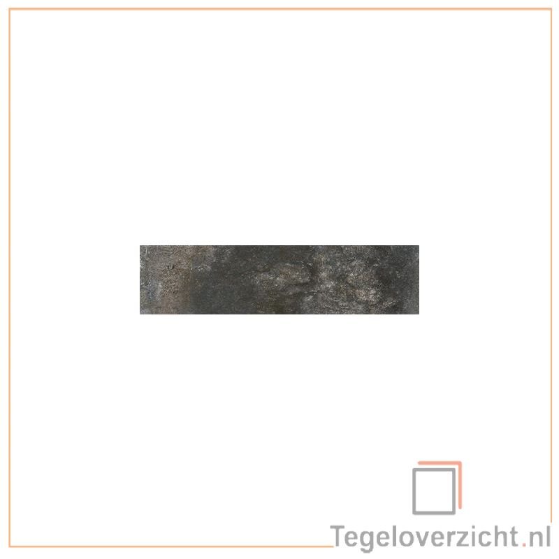 Tau Ceramica Terracina 8,5x35cm Zwart Wandtegeldecor (Terracina Brick Black 8,5X35 Decor) direct online kopen