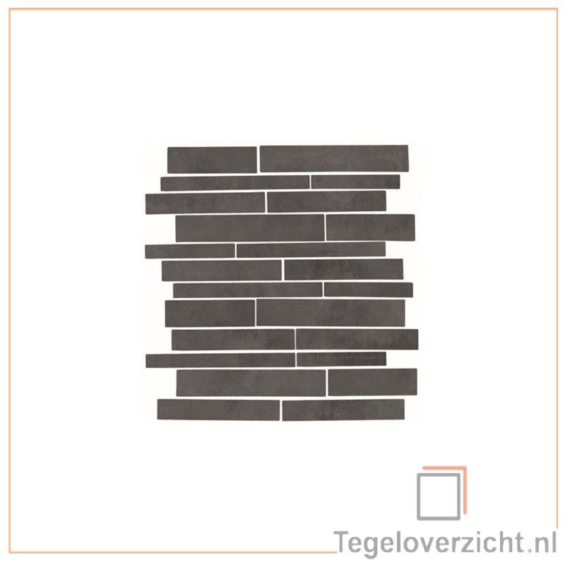 Todagres Cementi 30x30cm Zwart Mozaïek (Brick Cementi Negro) direct online kopen