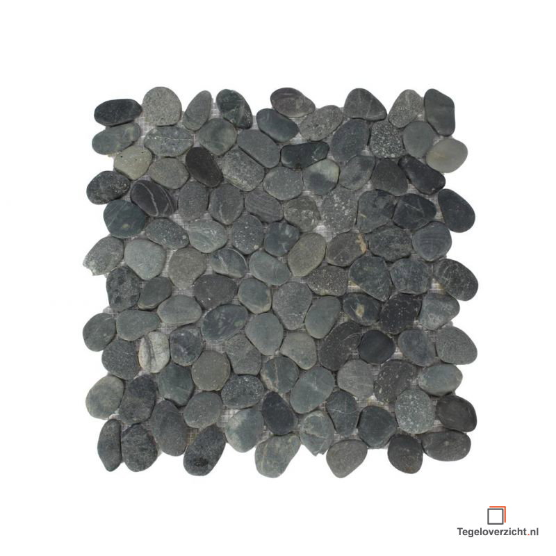 Hamer Selectie Kiezels 30x30cm Zwart Mozaïek (Kiezels Black) direct online kopen