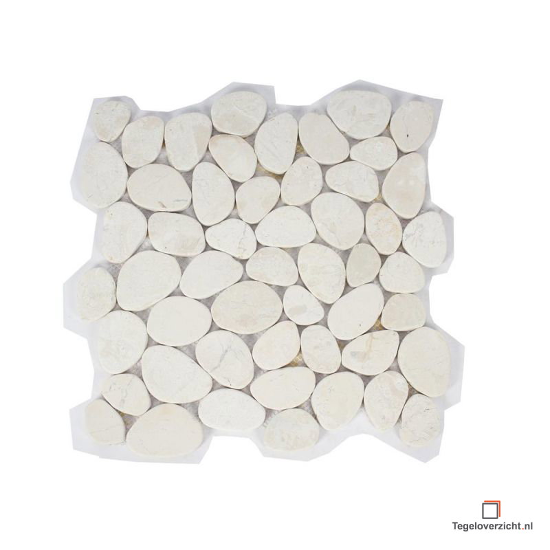 Hamer Selectie MA-serie 30x30cm Wit Mozaïek (MA-93 Marmer Oval White) direct online kopen