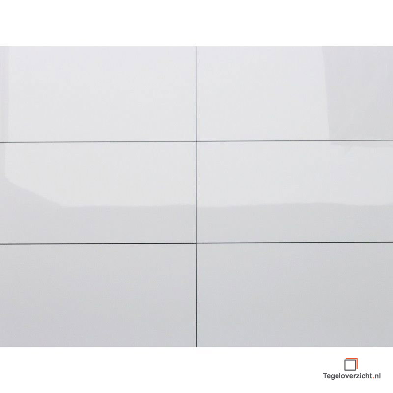 Jabo Kerabo wit glans gerectificeerd 30x60 (Glans)