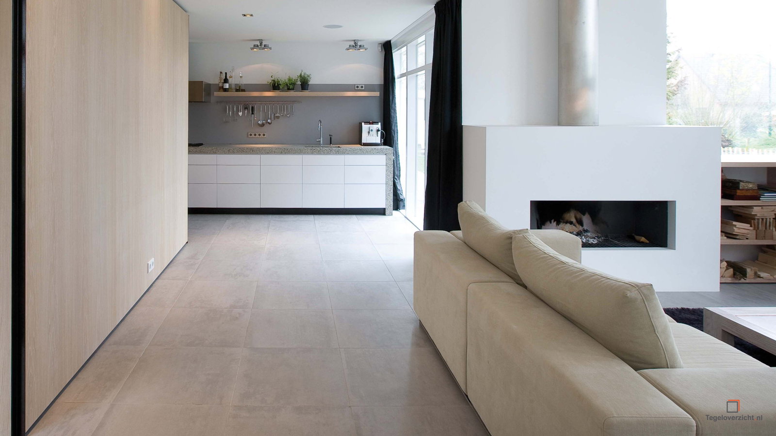 Mosa in een moderne woonkamer