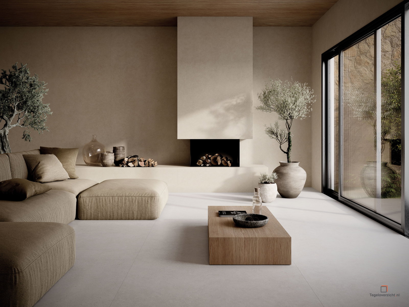 Betonlook in het interieur