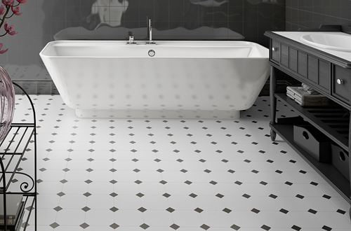 Adex in een strakke badkamer