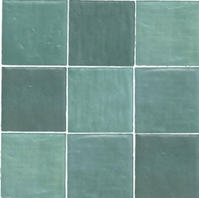 Grandeur Maroc 11,5x11,5cm Groen Glans